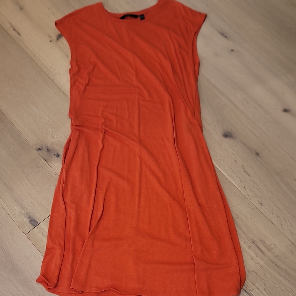 Vero Moda Heathered Orange Jersey Dress